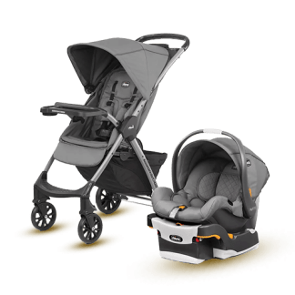Chicco Mini Bravo Plus Travel System - Slate 00079660040070