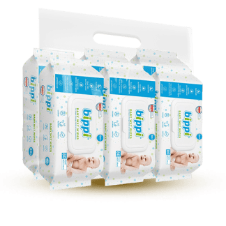 Set (5+1) BIPPI Baby Wet Wipe 80s